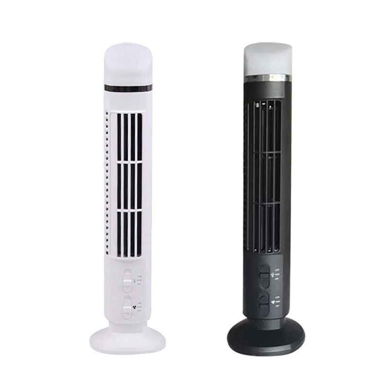 Portable Air Cooler Fan,Streamlined Tower Fan with LED,Powerful Wind,Space-Saving, Bladeless Design, USB Interface