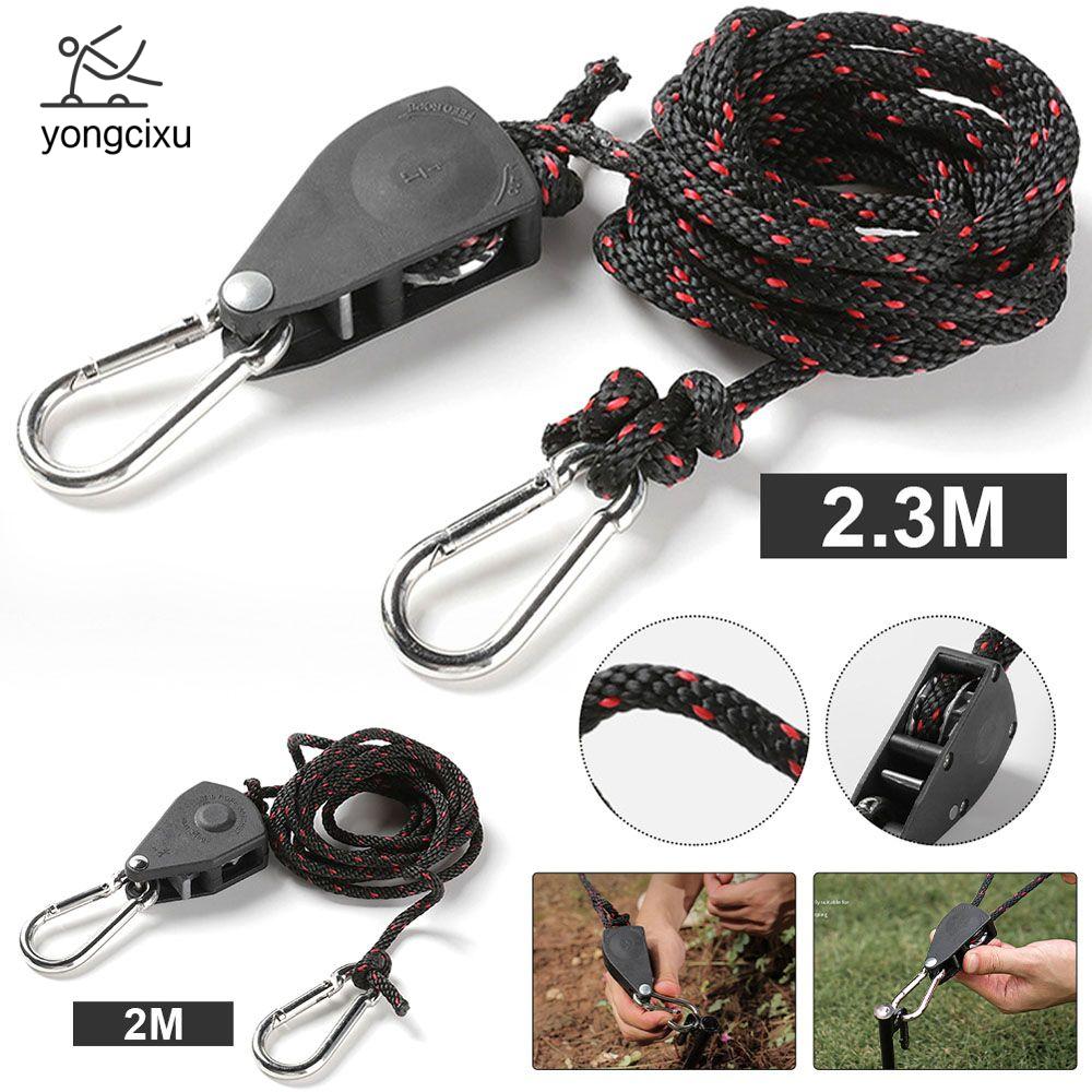 YONGCIXU Outdoor Tools Rope Buckle Hanging Tools Rope Ratchet Camping Rope
