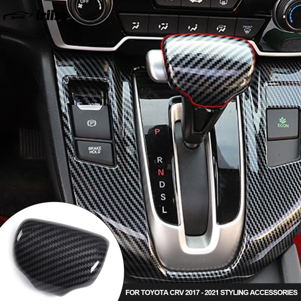 iriisy Car Interior Gear Shift Knob Head Decorative Cover ABS Trim For Honda CRV 2017 - 2021 Styling Accessories ราคา 69 บาท*ส่งฟรี