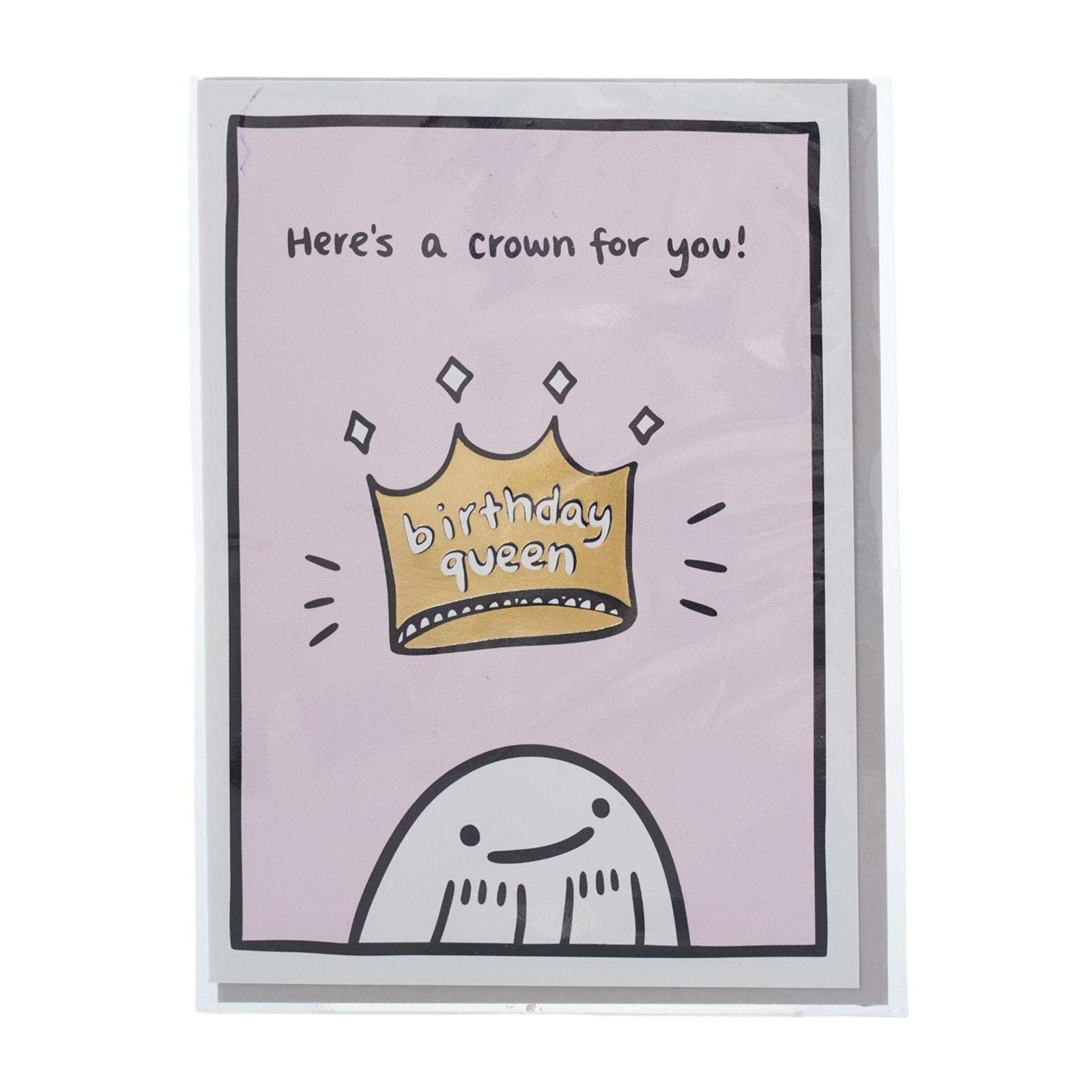 Ohh Deer Birthday Queen Greeting Card