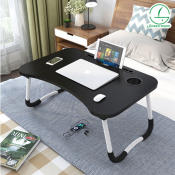 GREENMOON Folding Table Computer Table Bed Desk