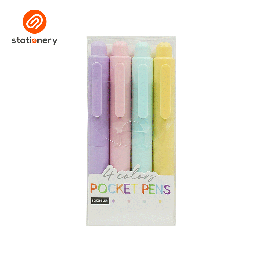 Scribbler RT Pocket Pens 4 Candy Colors