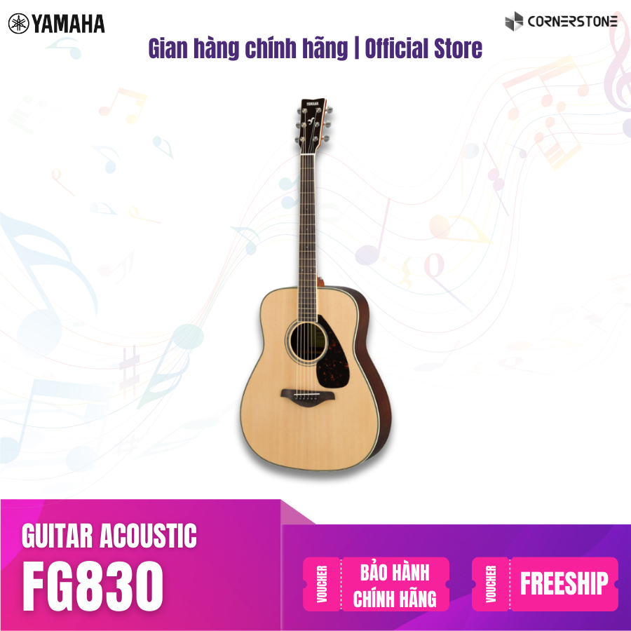 Đàn Guitar Acoustic Yamaha FG830 - Bảo hành chính hãng