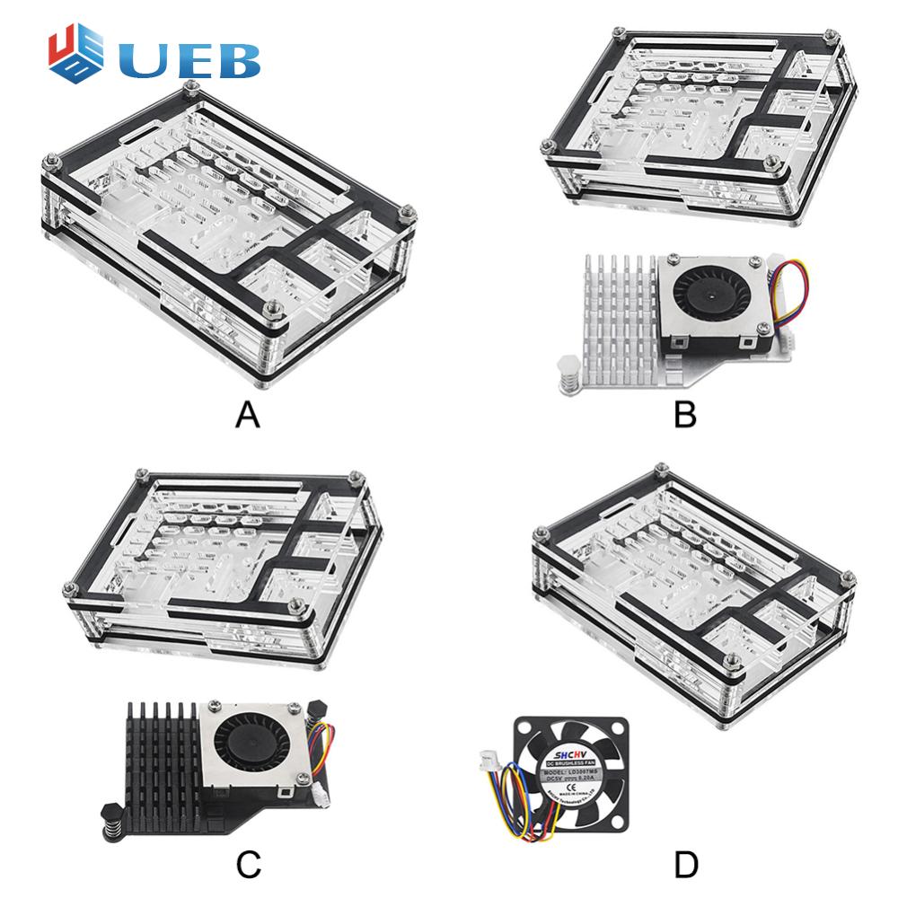 Transparent Acrylic Case Support Official Active Cooler Protective Case Protective Case Box for Raspberry Pi 5 4GB/8GB Harga 14 Ringgit*Penghantaran Percuma