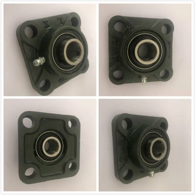 【Free-delivery】 Hot bán ucf207 35 mét nhà ở 4 Bolt gắn mang mang mang đường kính vuông mặt bích ổ đỡ trục