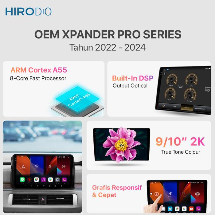 HIRODIO HEADUNIT ALPHA OEM XPANDER PRO SERIES - HEADUNIT 10 INCH-Megavia Store Harga  20,893,000 Ringgit*Penghantaran Percuma