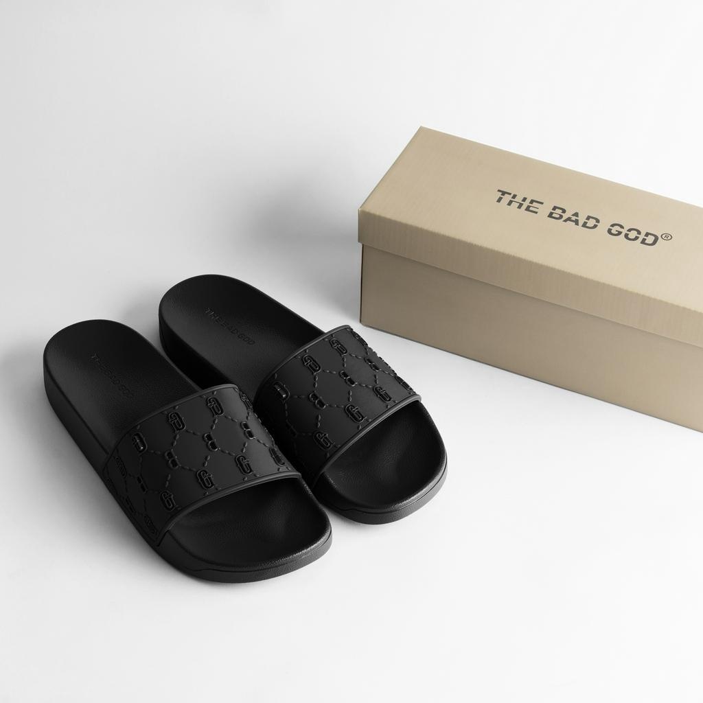 ASERFS Dép quai ngang slipper The Bad God Tartaros đen fullbox X03 Black ASFS