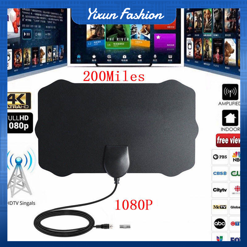 1080P 200 Mile Range Antenna TV Digital HD Skywire 4K Antena Digital Indoor HDTV ราคา 69 บาท*ส่งฟรี