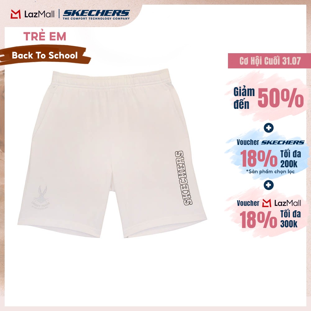 Quần Đùi Thể Thao Bé Trai Skechers WB100 Shorts - SL323B331-00GK