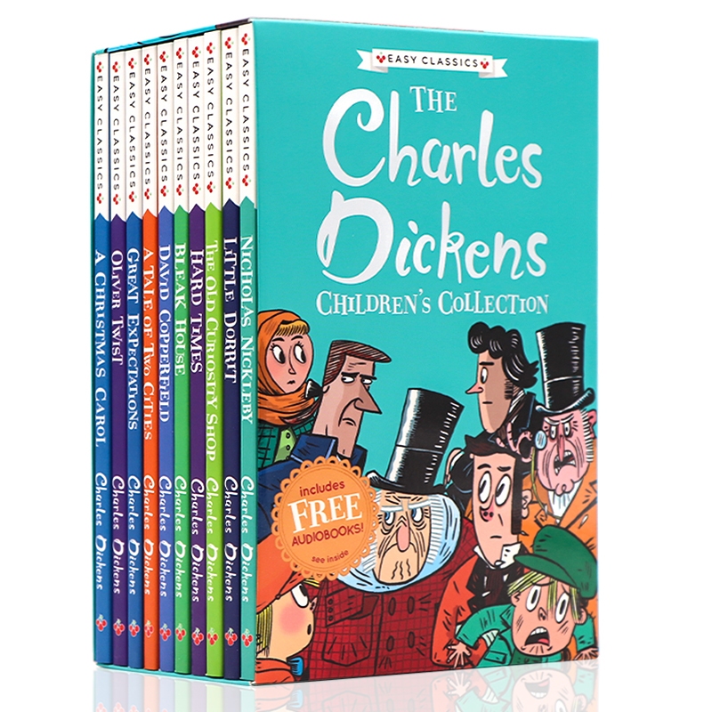 S01 - Bộ đen trắng - No box - The Charles Dickens - Bộ sưu tập kinh điển 10 quyển