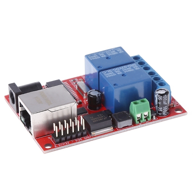 (EPIJ) LAN Ethernet 2 Way Relay Board Delay Switch /UDP Controller Module WEB Server