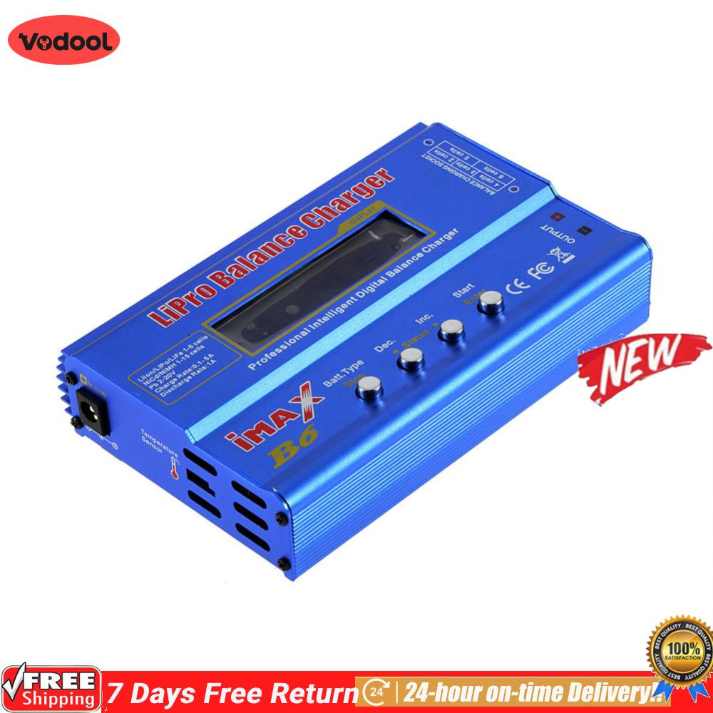 [Vodool Flagship Store]IMAX B6 Lipo Balance Charger AC/DC 80W Balance Charger Adapter LCD Dispaly Discharge Power 5W 18V 6A for LiPo NiMH NiCd LiFe Pb Battery ราคา 599 บาท*ส่งฟรี