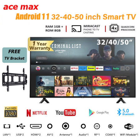 ACE MAX 32" FHD LED TV with Free Bracket