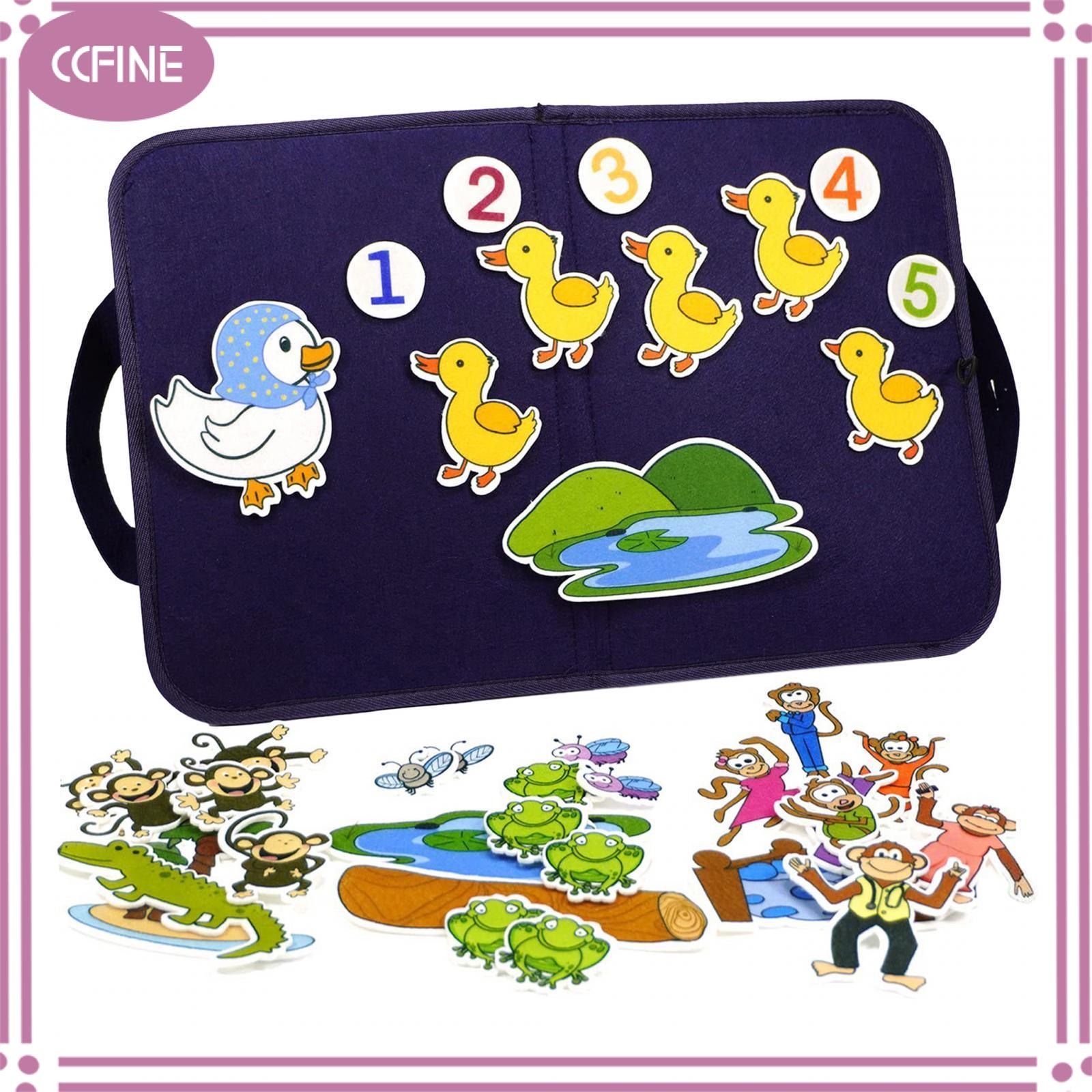 Ccfine cảm thấy Câu Chuyện Hội Đồng Quản trị Playset cha mẹ đồ chơi trẻ em ages3 + Nam nữ cảm giác vịt di động