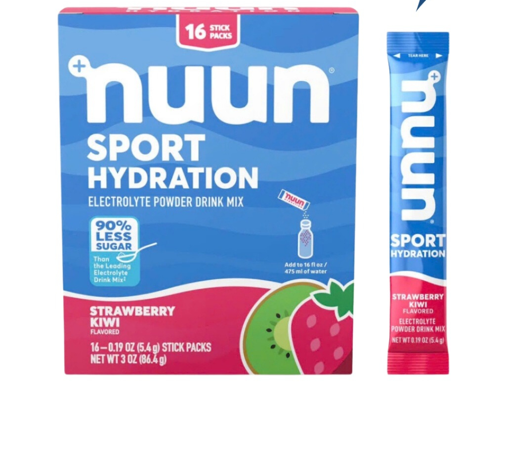 Bột điện giải ít đường (1g) NUUN Sport : hộp 16 gói