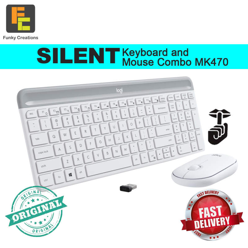 Logitech Wireless Silent Keyboard and Mouse Set MK470 Singapore