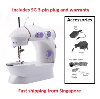 Sewing Machine with SG 3-pin plug and foot pedal and accessories