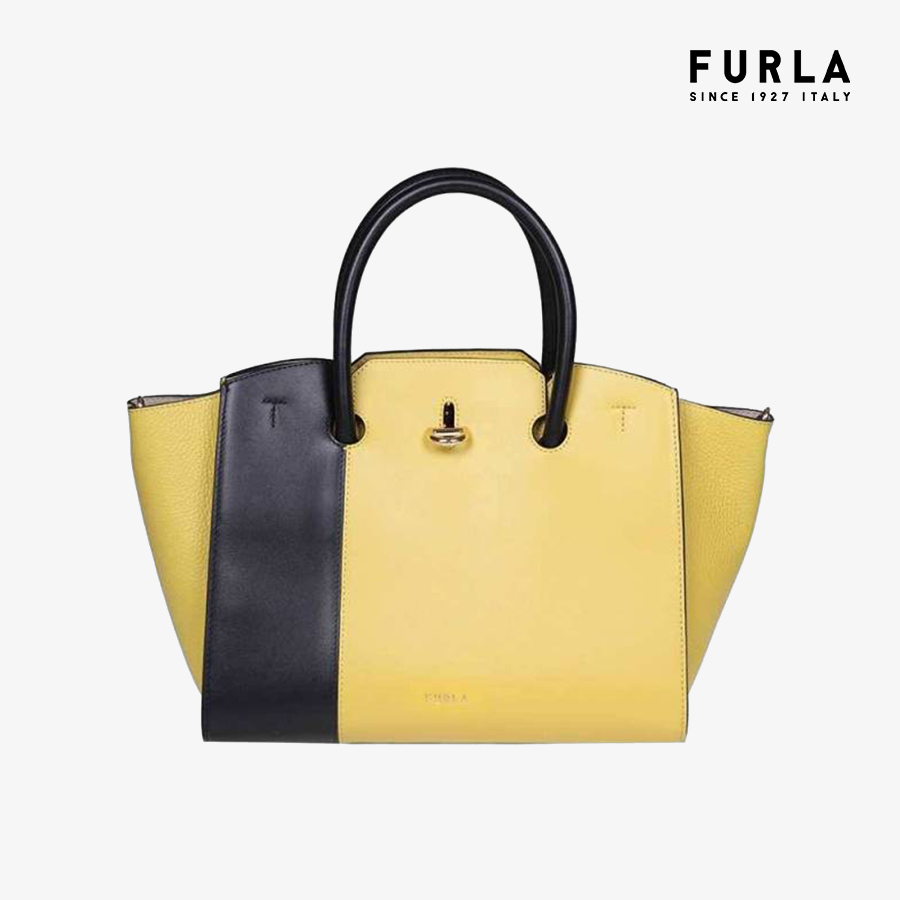 Túi tote nữ furla genesi m tote patch colorblock