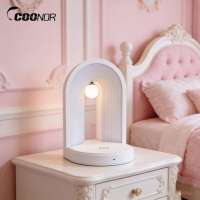 Coonor 3 trong 1 đèn ban đêm Loa Bluetooth điện thoại sạc không dây Đèn bàn cảm ứng Dimmable cho phòng ngủ văn phòng nhà cửa