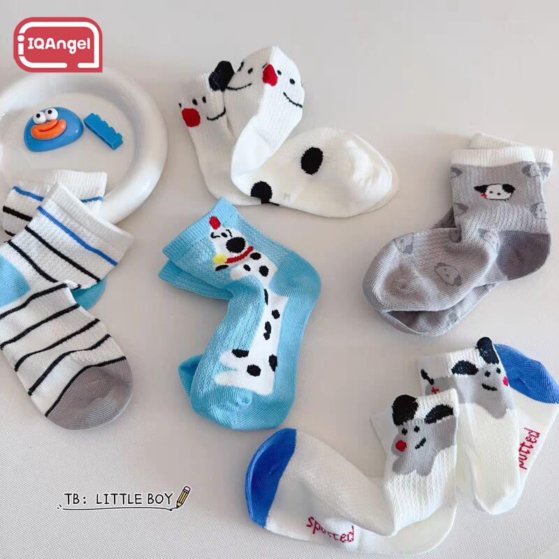 Vớ Cotton Hoạt Hình thoáng khí bé trai IQAngel, tất trẻ em dễ thương và thoải mái