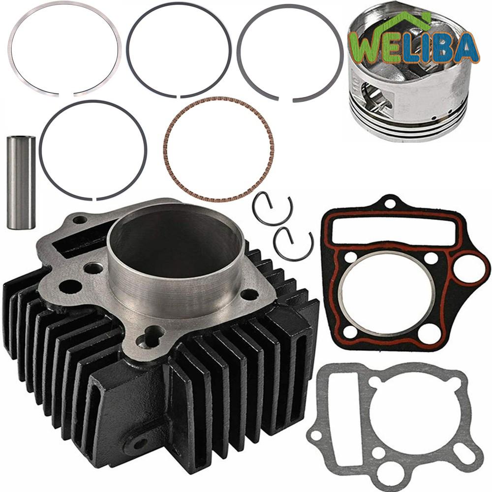 52.4mm Cylinder Liner 110CC 125CC Engine Cylinder Piston Kit Easy To Install ราคา 3,158 บาท*ส่งฟรี