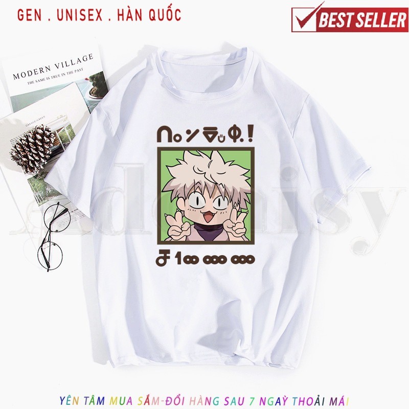 HOT [HOT] Áo thun Hunter X Hunter Killua Zoldyck Baka Anime Japan hots Spring giá rẻ