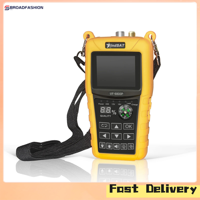 Broadfashion VF-6800P Satellite Finder Digital Meter With 2.4 Inch TFT Color LCD Screen Satellite Finder Compatible For DVB-T2/DVBS2/DVBC ราคา 2,775 บาท*ส่งฟรี