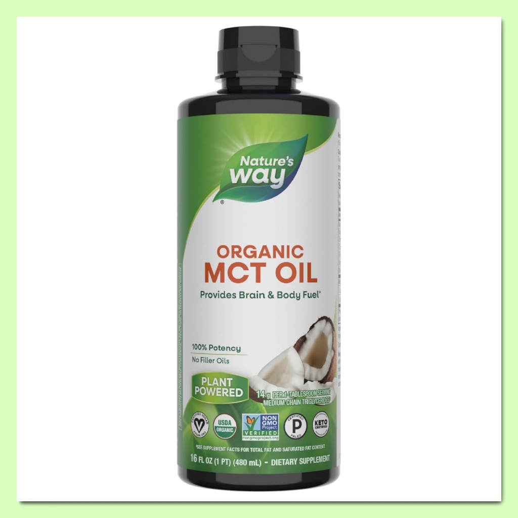 Dầu dừa MCT Oil dùng cho nấu ăn, làm bánh, pha đồ uống Nature's Way [Hàng Mỹ] - ✔ Không mùi, không vị và có thể thay thế dầu truyền thống nên bạn có thể dễ dàng thêm vào cà phê, nước trái cây hoặc bất kỳ loại đồ uống nào khác.