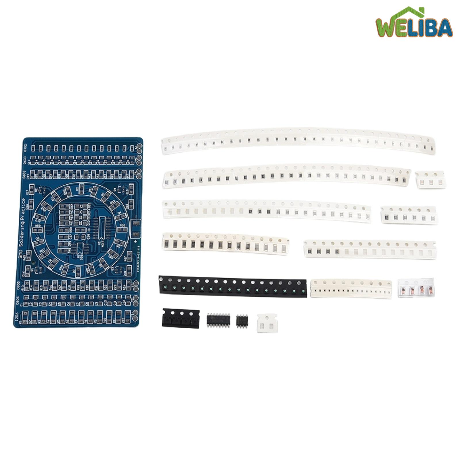 【WELIBA】 Soldering-Practice Kit SMD SMT PCB-DIY Electronic-Component Welding Board-LED [not miss it][New product release] ราคา 138 บาท*ส่งฟรี