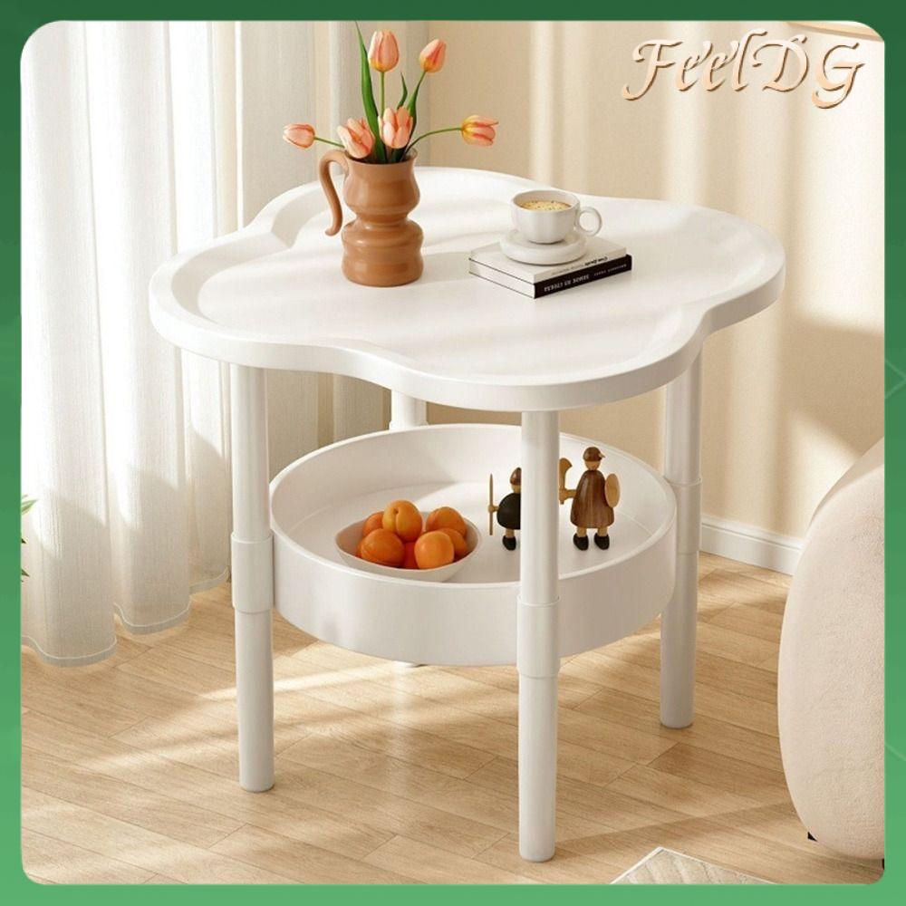 FEELDG 4040CM Bàn phụ Nhựa Nhỏ Bàn cuối Hợp thời trang Trang trí Bàn cạnh giường cho phòng khách