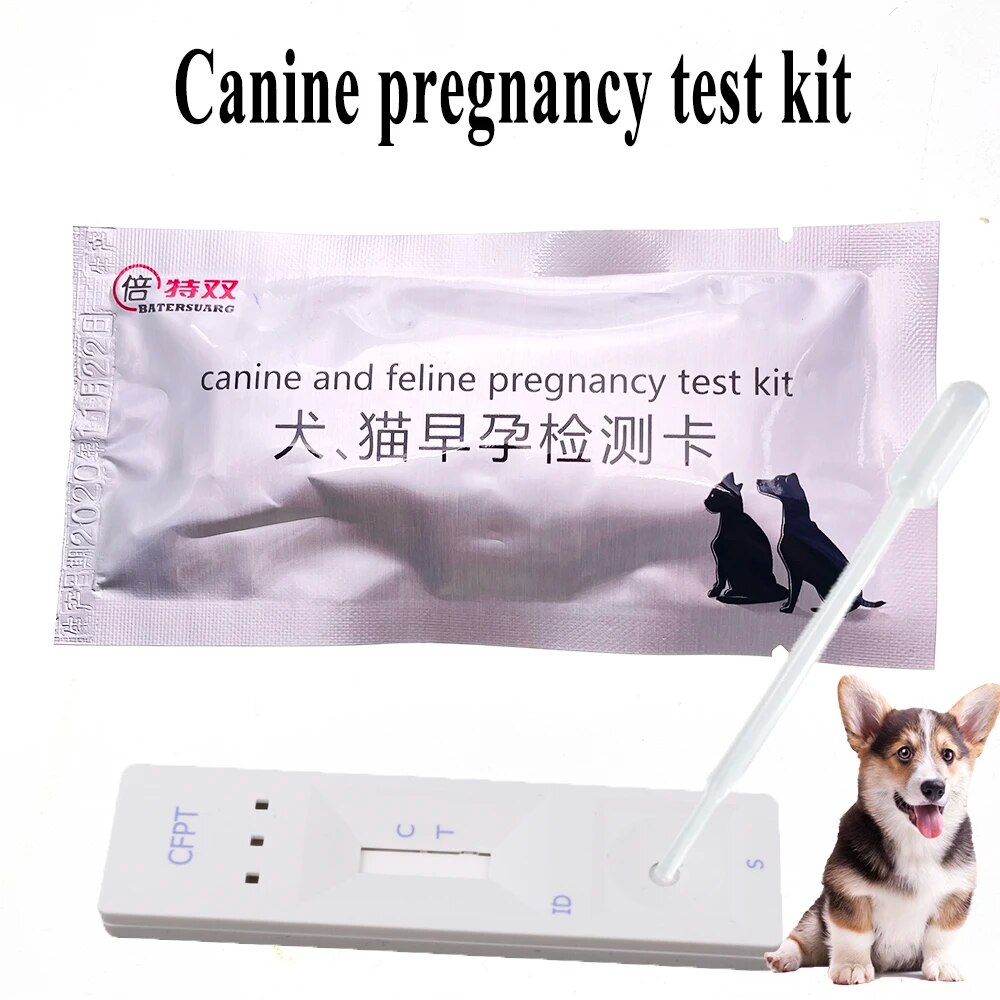 1Pcs Pet Canine Feline Huyết Thanh mang thai sớm que thử Thẻ Cho Chó Và Mèo Phòng Khám Nhà Sử Dụng A