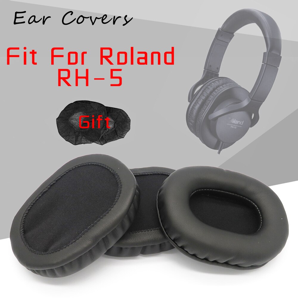 Miếng đệm tai cho Roland rh5 RH-5 Tai nghe Earpads thay thế tai nghe Tai Pad chất liệu da PU