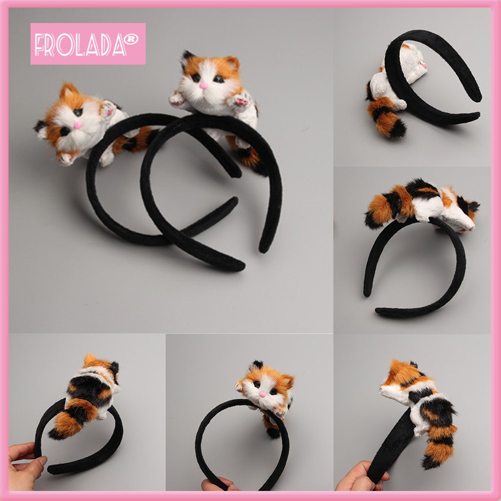 Cute 3D Simulation Lying Cat Girl Headband Hairband Party Headdress Hair Hoop ราคา 287 บาท*ส่งฟรี