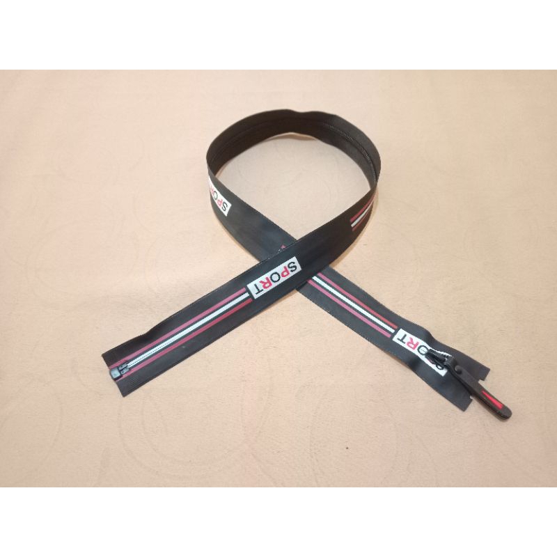 Resleting Zipper waterproof anti air bermotif no 5 uk 70cm kualitas baguss grade A premium untuk jaket