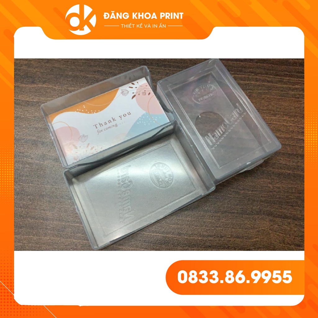 Combo 100 hộp Mica đựng Card visit, Hộp đựng name card, danh thiếp loại tốt