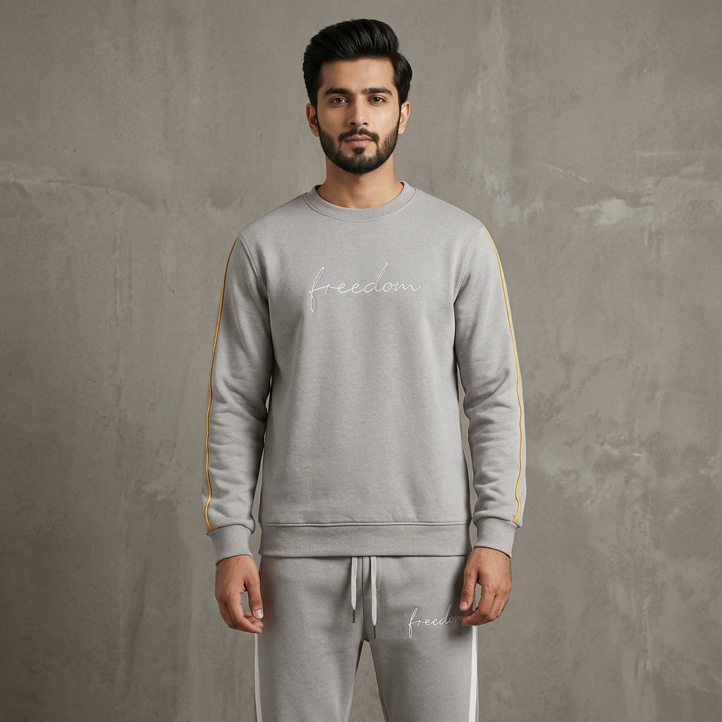 Self Design Men Track Suit