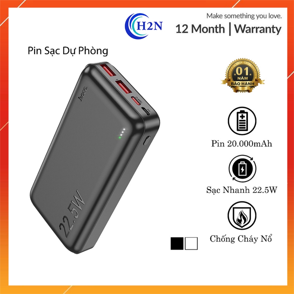 ⚡Mới⚡Pin sạc dự phòng Siêu Tốc 30000mAh J101B /J101A sạc nhanh 22.5w chính hãng Hoco output Type C BH 12 tháng 1 đổi 1