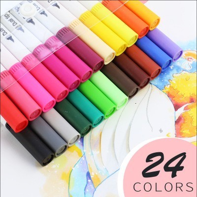 12/24/36/48/60/80/100 Colors Watercolor Brush Pen Colors Marker Pens Painting Drawing Art Supplies