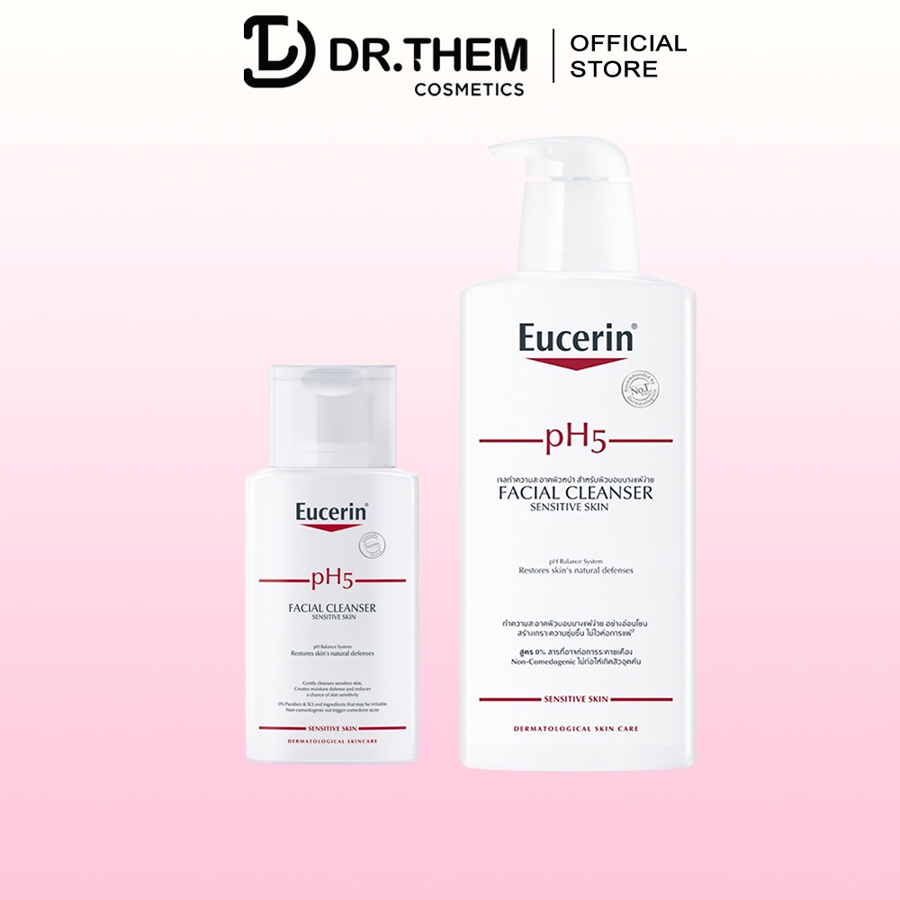 Sữa Rửa Mặt Eucerin PH5 Cho Da Nhạy Cảm 100ml & 400ml - Facial Cleanser Sensitive Skin SRM