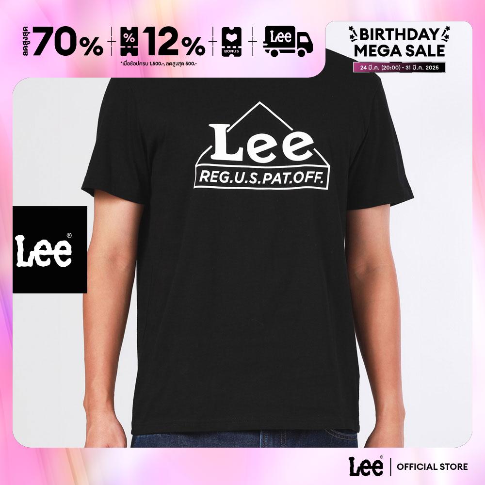 LEE เสื้อยืดแขนสั้นผู้ชาย ทรง Regular รุ่น LE S624MTSSN36 - ยี่ห้อ Lee ราคา 357 บาท*ส่งฟรี