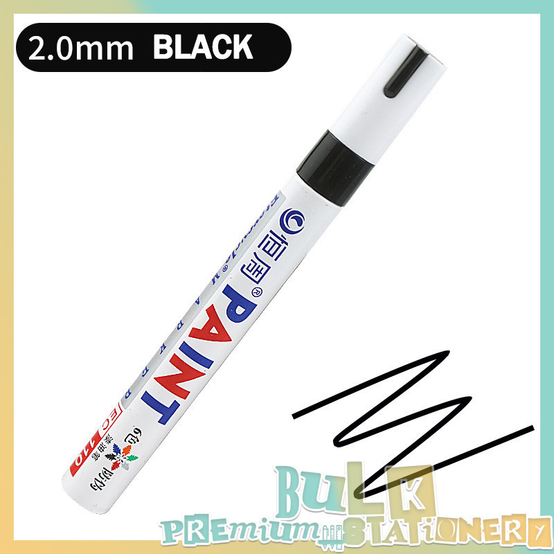 Original Quick Dry Waterproof Permanent Paint Marker Pen Nine Colors Metal Markers Stationery