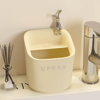 Romoss UFORU Thùng Rác Để Bàn Thùng Rác Gia Dụng Giá Trị Cao Thùng Thoát Nước Mini Có Thể Tháo Rời Phòng Khách Phòng Ngủ Thùng Rác Nhựa Mở-B3069