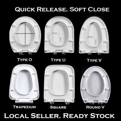 local seller Toilet Seat Cover: Quick Release Silent Slow-Close SG INSTOCK