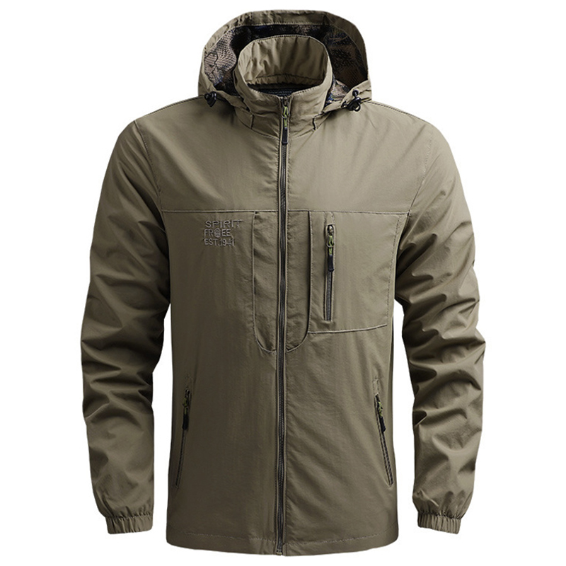 【Limited stock】 Top Quality Men Jacket Outdoor Soft Tactical Cargo Hooded Coat Multi-pocket Waterproof Camping Fishing Jacket Men