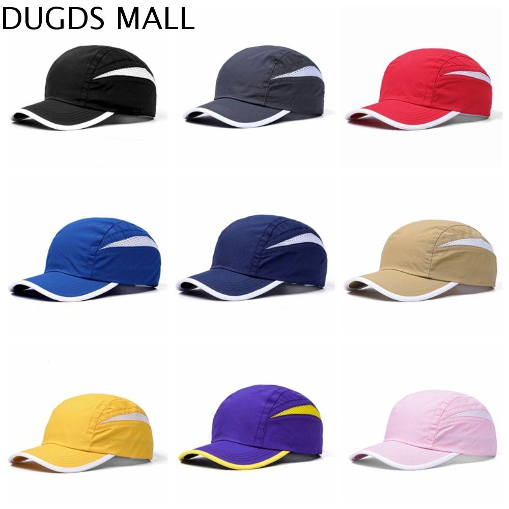 DUGDS Thoáng khí Mũ nhanh khô Có thể điều chỉnh Chống tia UV Mũ bóng chày Mùa hè Nhiều màu Mũ Snapback chạy bộ Nam Nữ