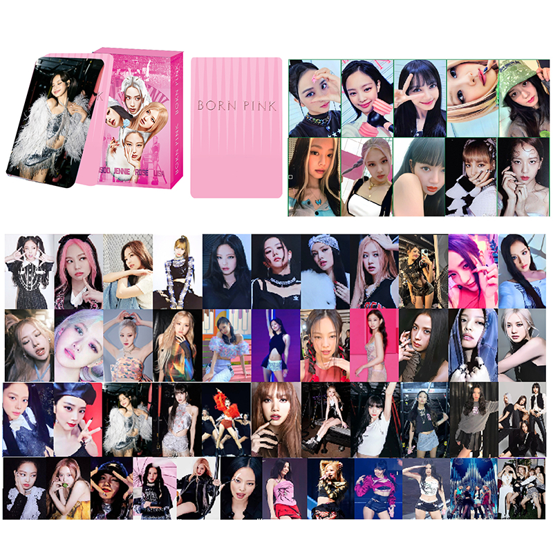 55Pcs/Set Portable Lomo Cards Album Postcards New Jeans En Kpop Photocards