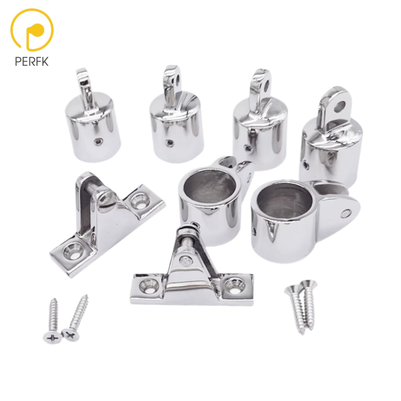 Perfk Boat Bimini Top Fittings 4x Eye End Cap, 2x Jaw Slides, 2x Deck Hinges Sturdy Replacement Marine Hardware Set Stainless Steel ราคา 32,612 บาท*ส่งฟรี