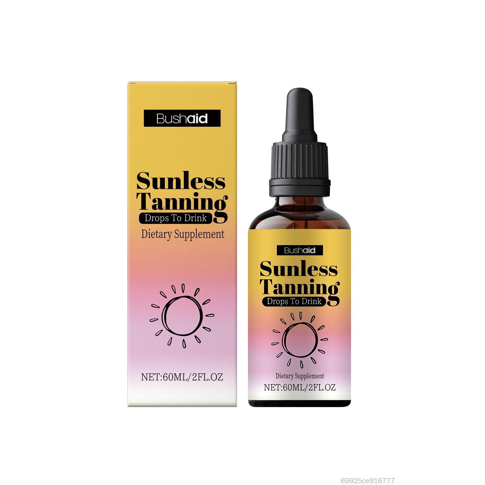 60ml Tanning Drops Natural Sunless Tanner chăm sóc cơ thể với tác dụng dưỡng ẩm HJT-VN