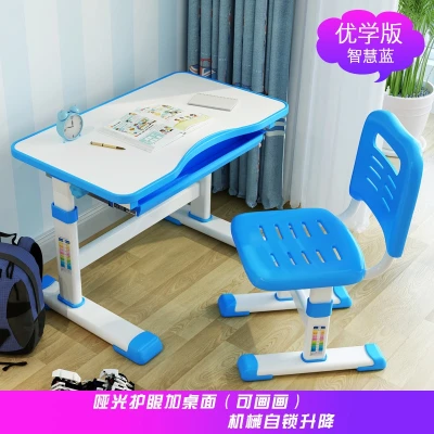 height-adjustable study table for kids children's learning table writing desk for 3-18 ages