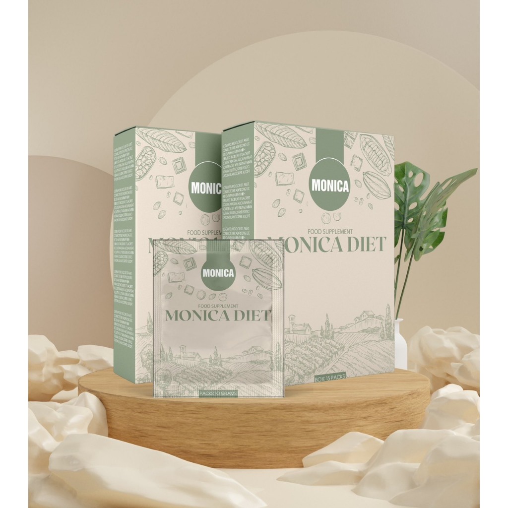 Bột Giảm Cân Cấp Tốc, Giảm Mỡ Thừa, Kiểm Soát Cân Nặng Monica Diet Made In USA Hộp 15 Gói - SẢN PHẨM